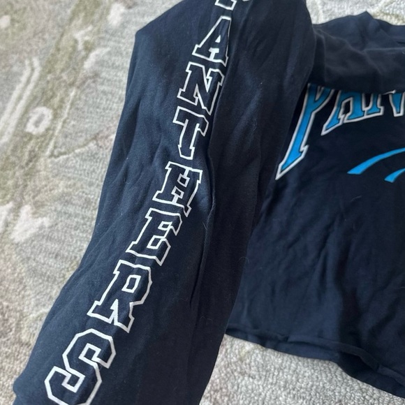 Carolina Panthers Cropped Shirt size small - Picture 2 of 3